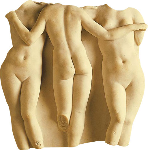 Replikat 'Die drei Grazien' (Reduktion), Kunstguss