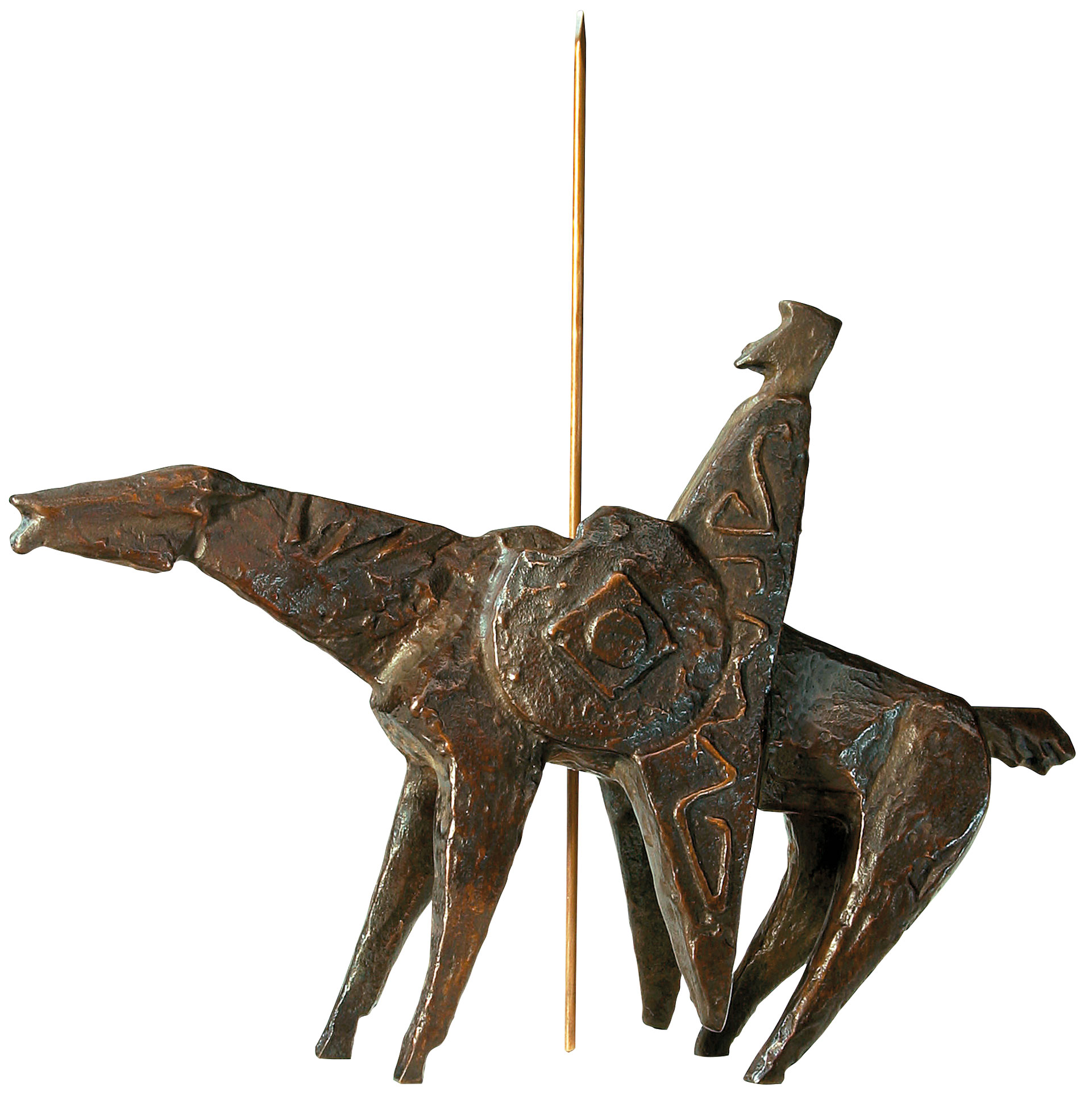 Sepp Mastaller: sculptuur 'Don Quichot', brons
