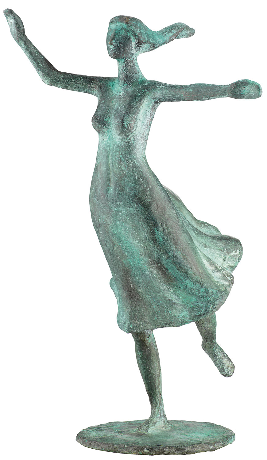 Gerhard Brandes: Sculptuur 'Jeugd', versie bronsgroen