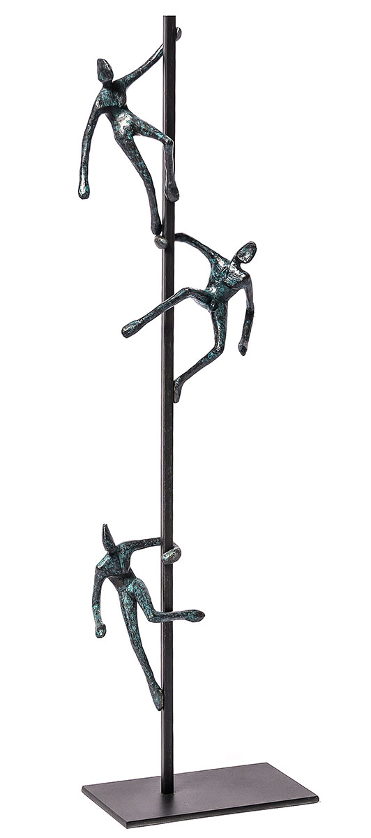 Guy Buseyne: sculptuur 'Stap voor stap', brons