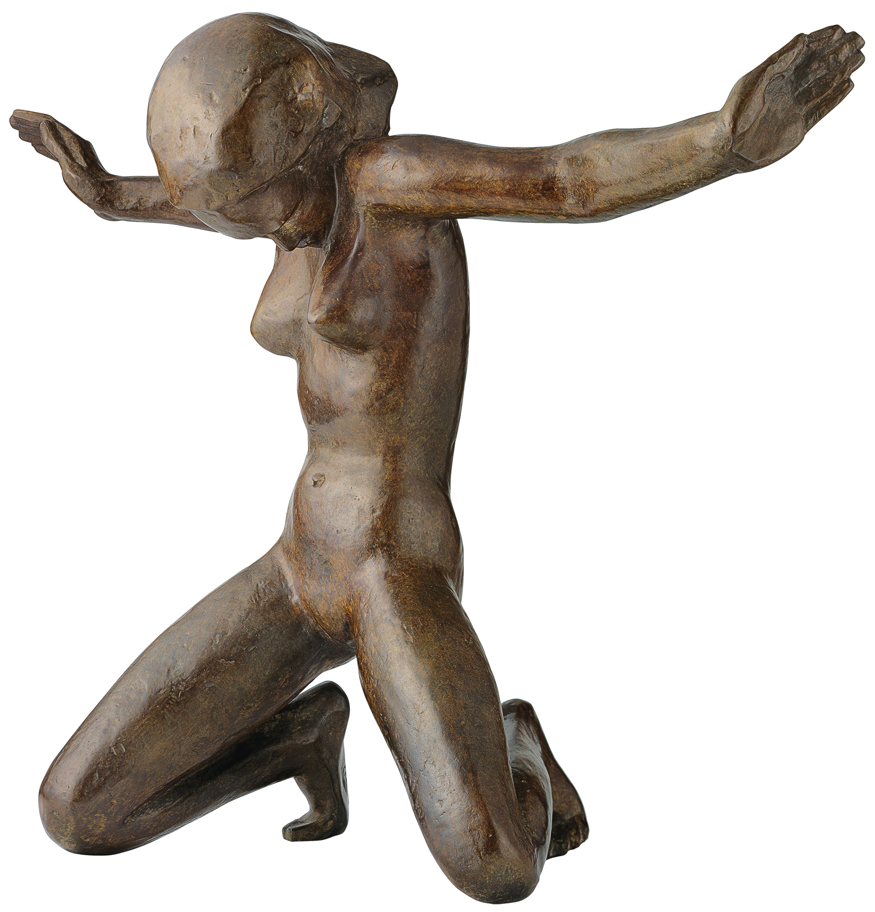 Georg Kolbe: sculptuur 'Verdriet' (1921), brons