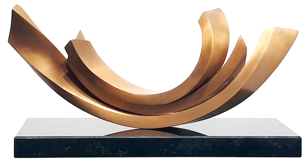 Kuno Vollet: Sculptuur 'Balans 2' (2020), brons