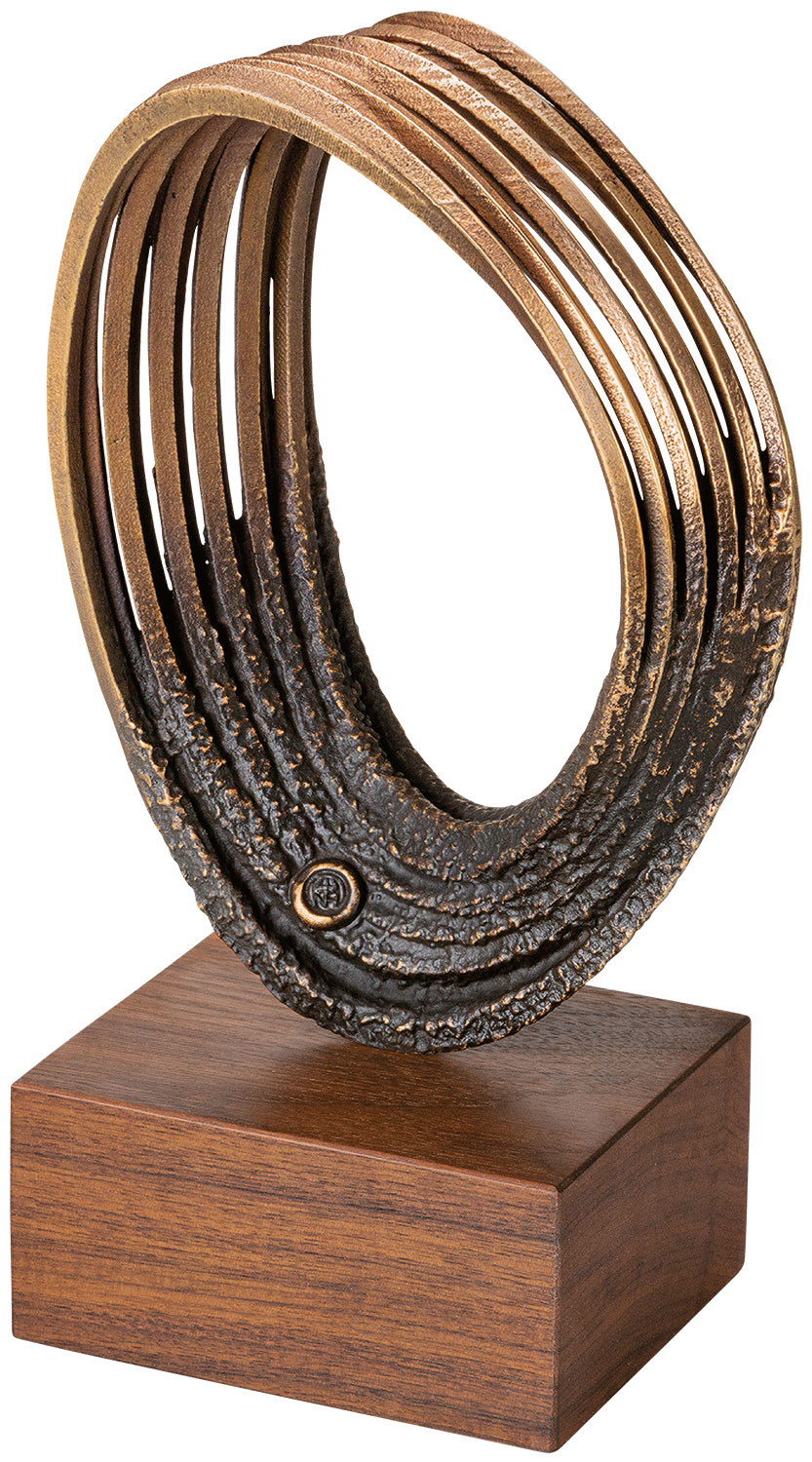 Hans Nübold: sculptuur 'Oneindigheid', brons