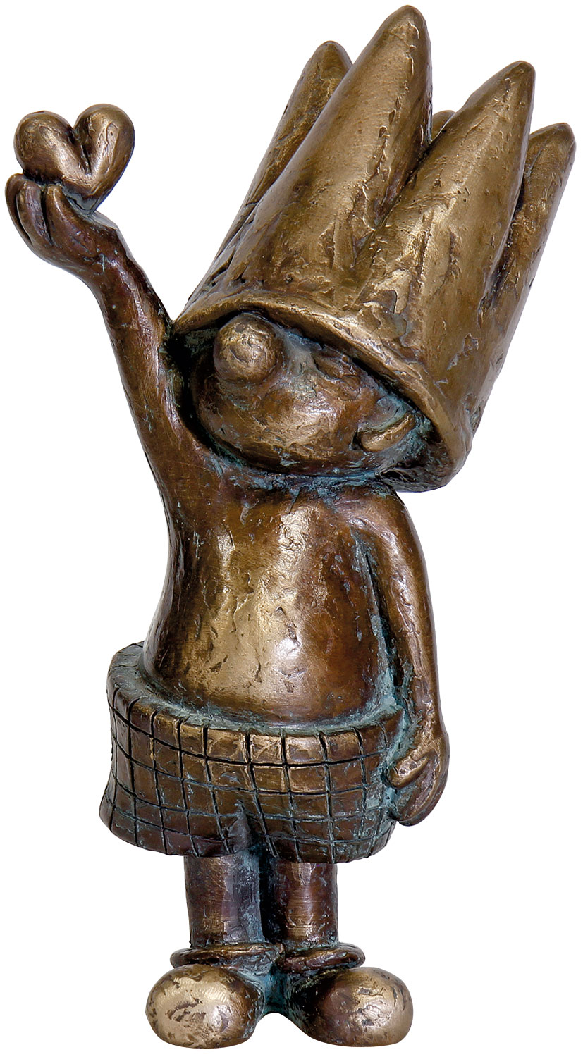 Toby Wichmann: Skulptur 'Guck maaal... für Dich', Bronze