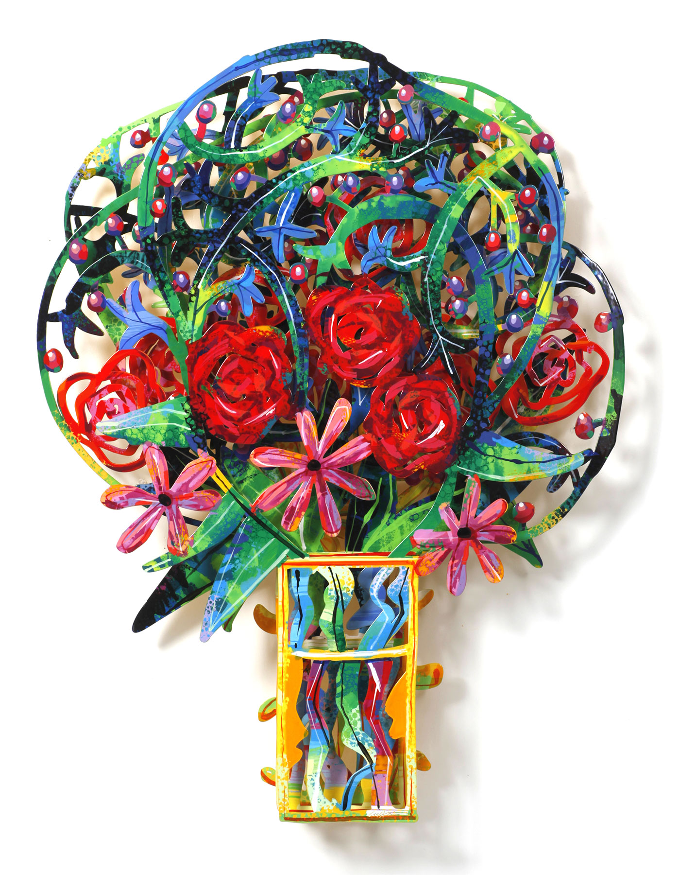 David Gerstein: 3D-Wandskulptur 'Bouquet - London' (2009), Aluminium