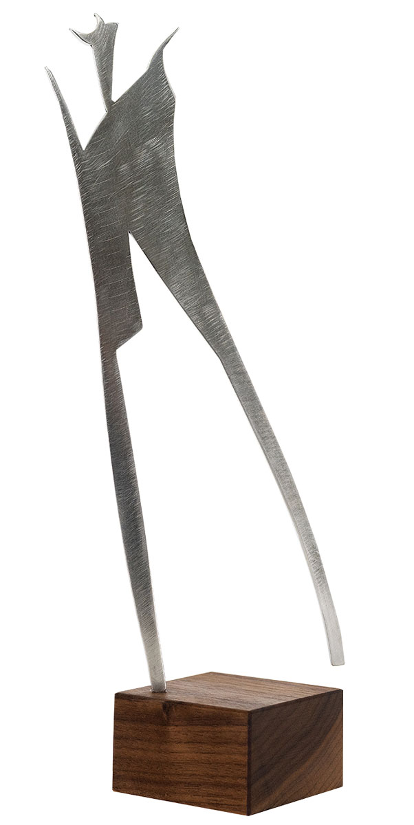 Guido Häfner: Sculptuur 'Theoderich', roestvrij staal