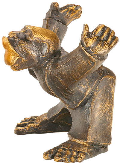 Hannes Glut: sculptuur 'Küsschen von Ihm', kunstgieten