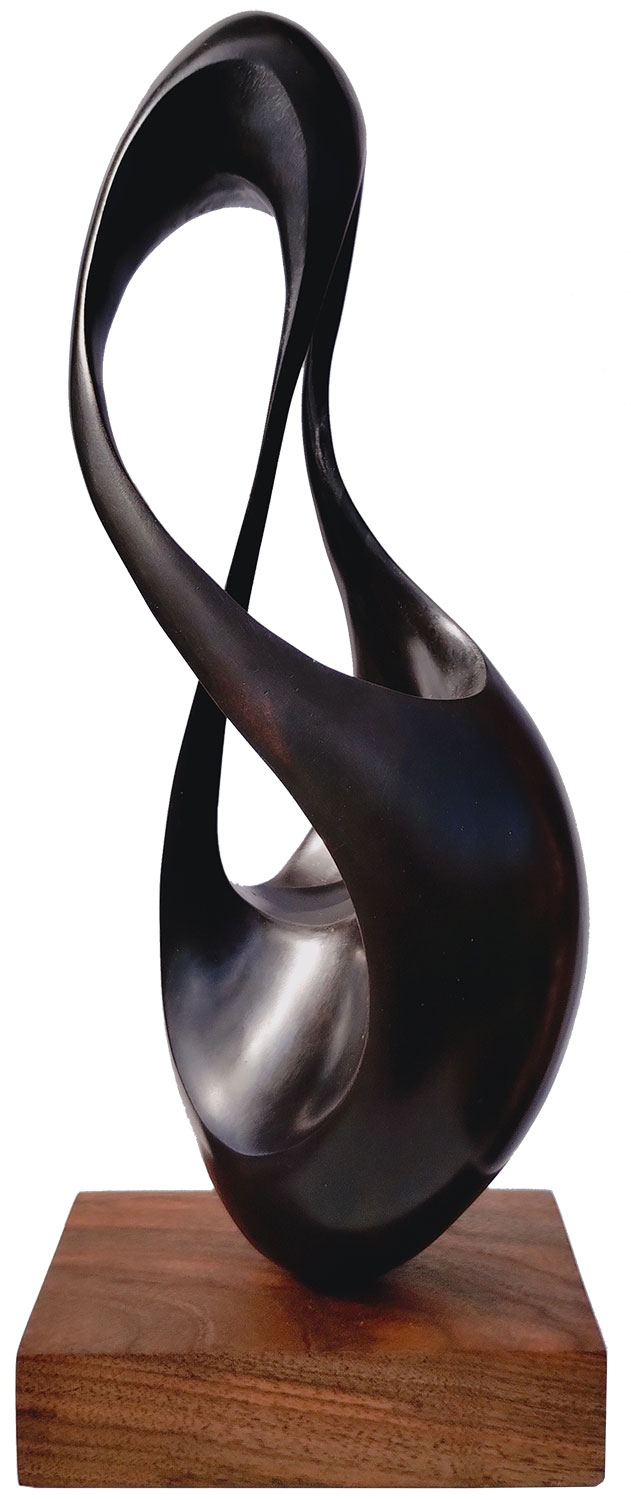Yves Rasch: Skulptur 'Atmung 7' (2015/16), Bronze