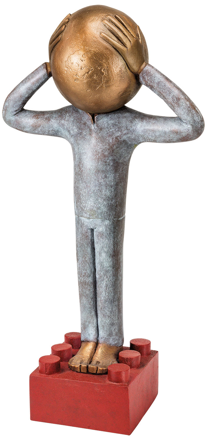Ivan Lardschneider: sculptuur 'Kurzdavordanach', brons