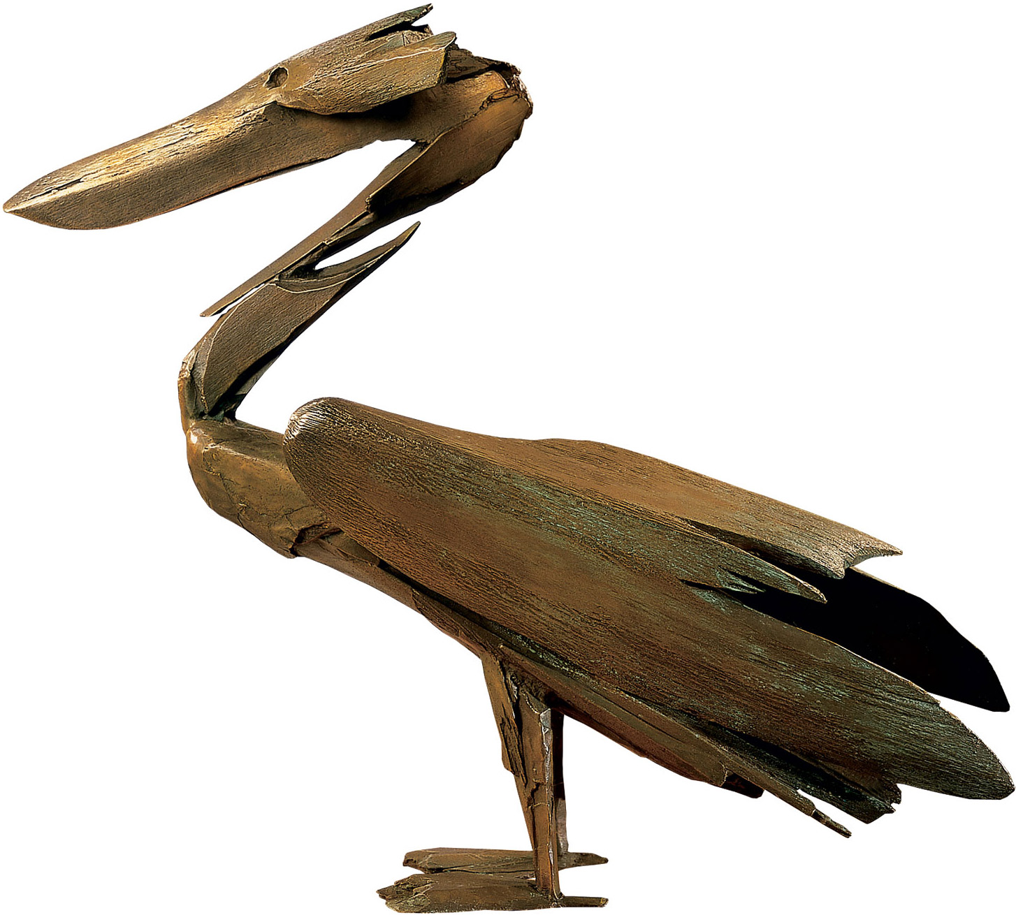 Dieter Finke: Skulptur 'Der Pelikan', Bronze
