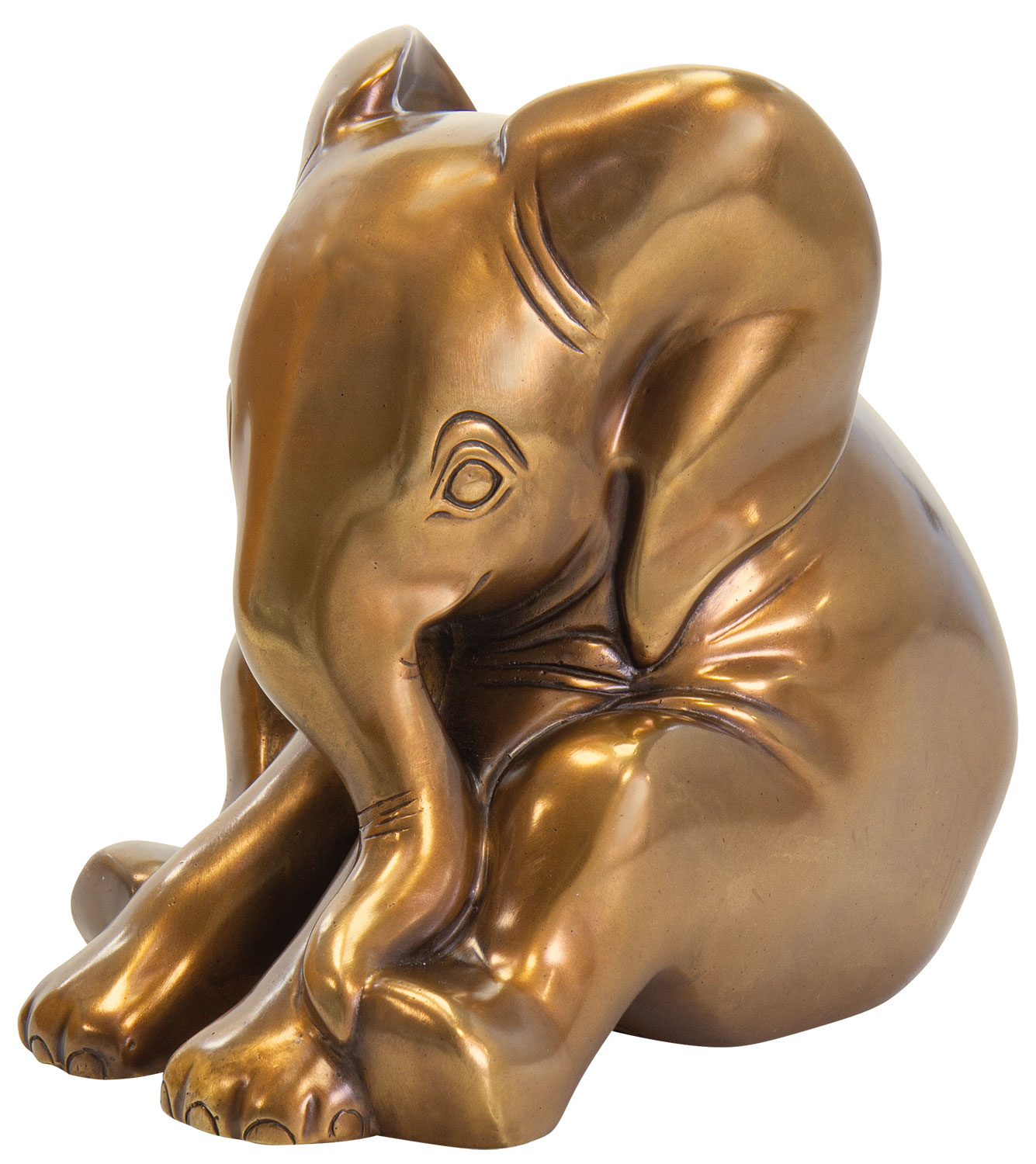 Jagna Weber : Sculpture 'Little Elephant', version en bronze
