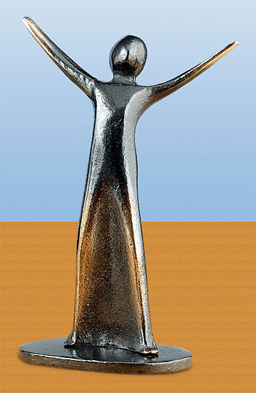 Kerstin Stark: Sculptuur 'Joy', brons