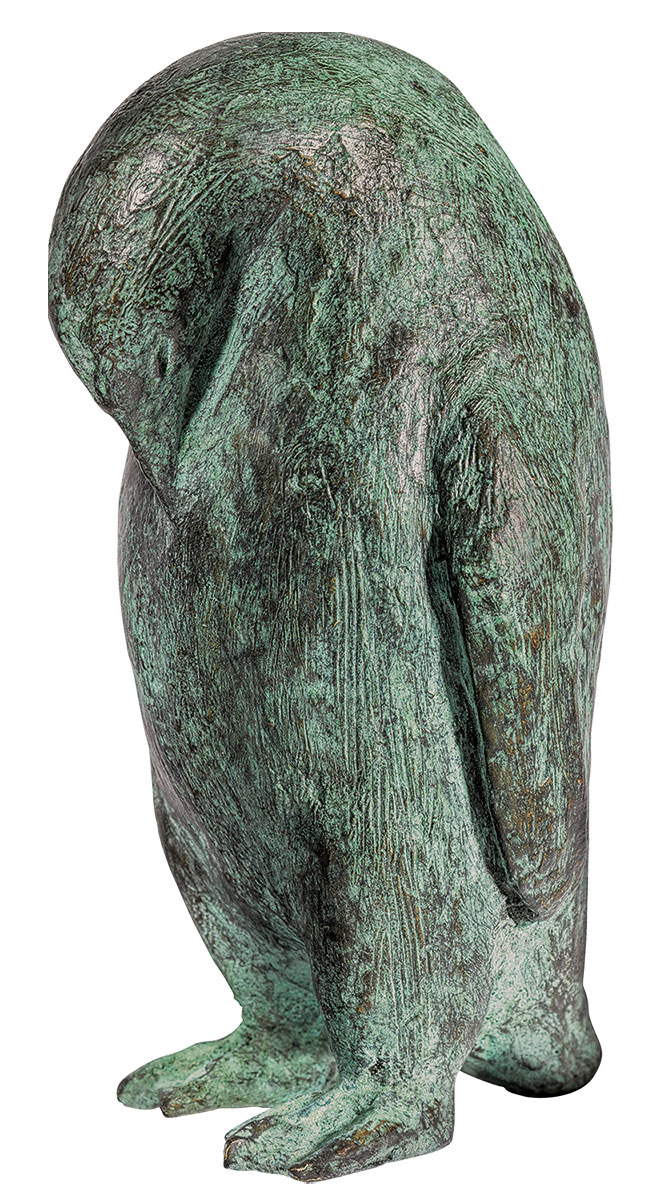 Kurt Arentz: sculptuur 'Pinguïn', brons