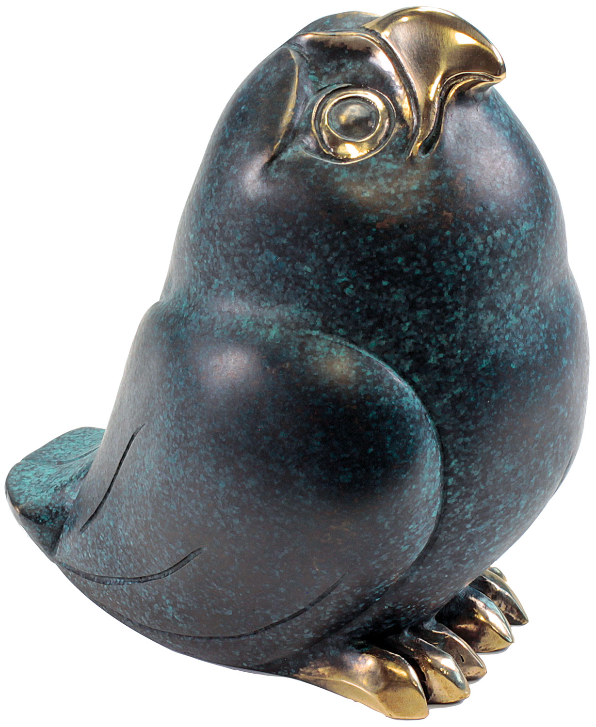 Jagna Weber : Sculpture 'Petit hibou', bronze