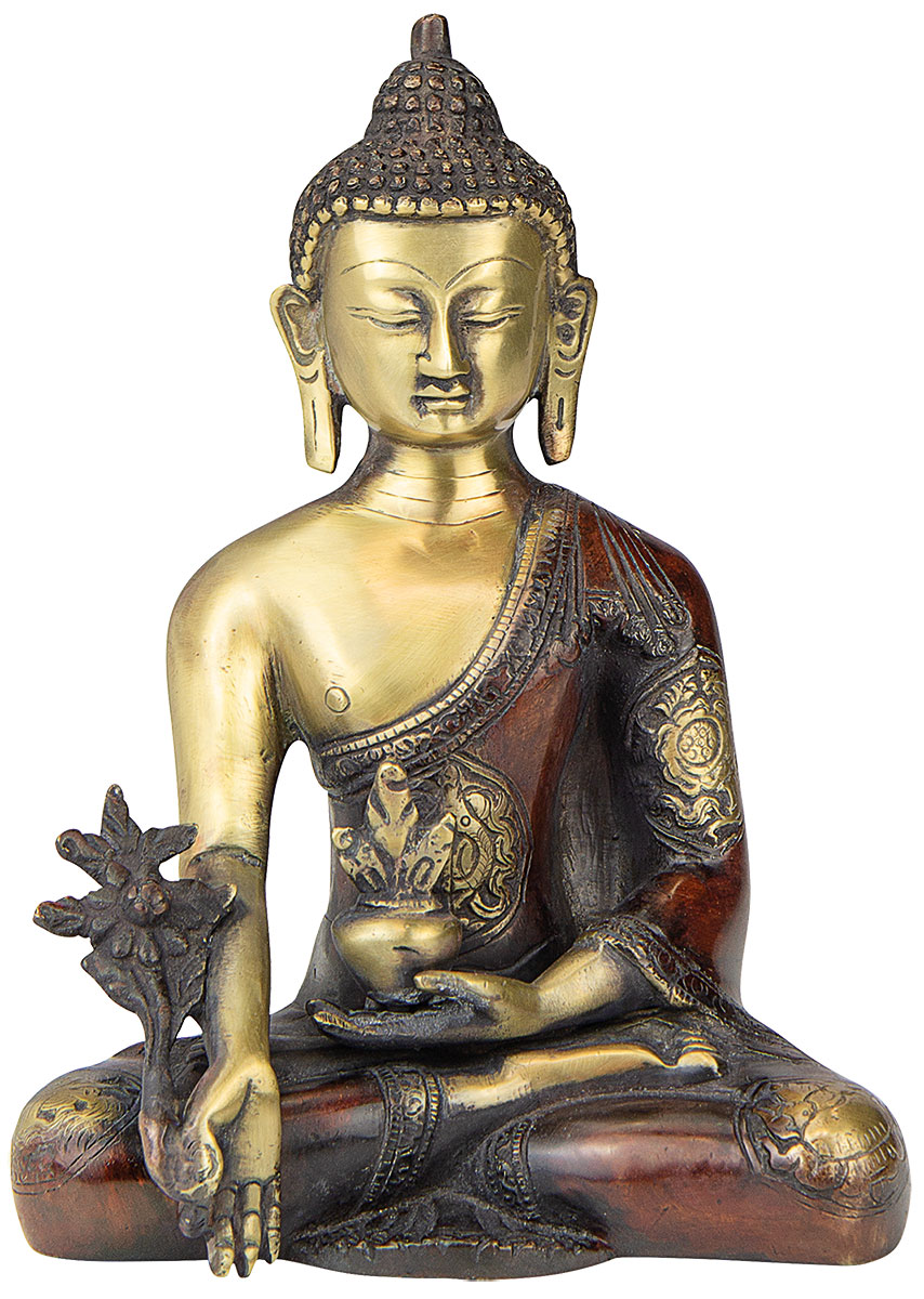 Messingskulptur 'Medizinbuddha'