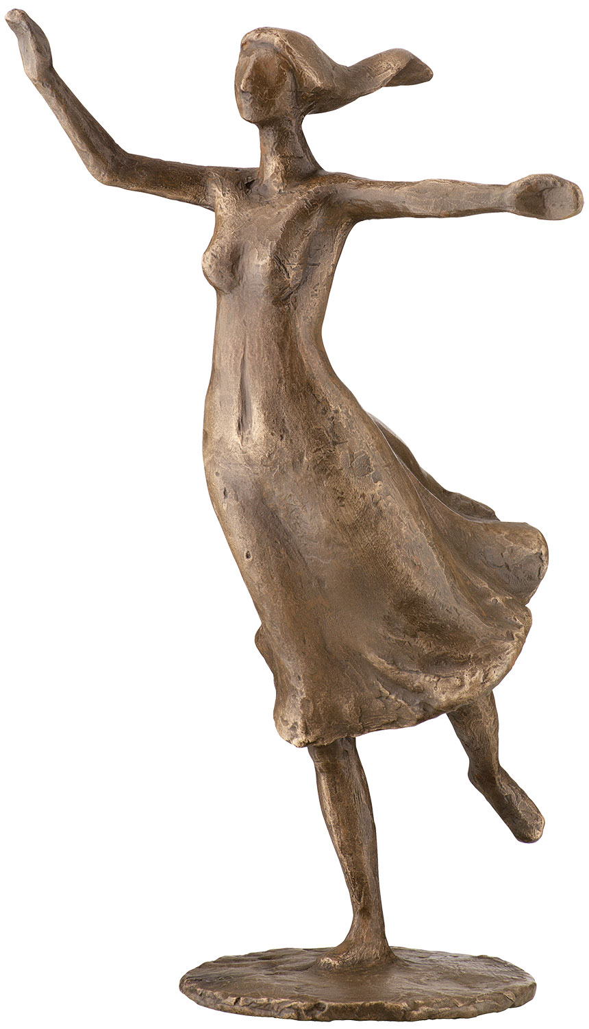 Gerhard Brandes: Sculptuur 'Jeugd', bruin bronzen versie