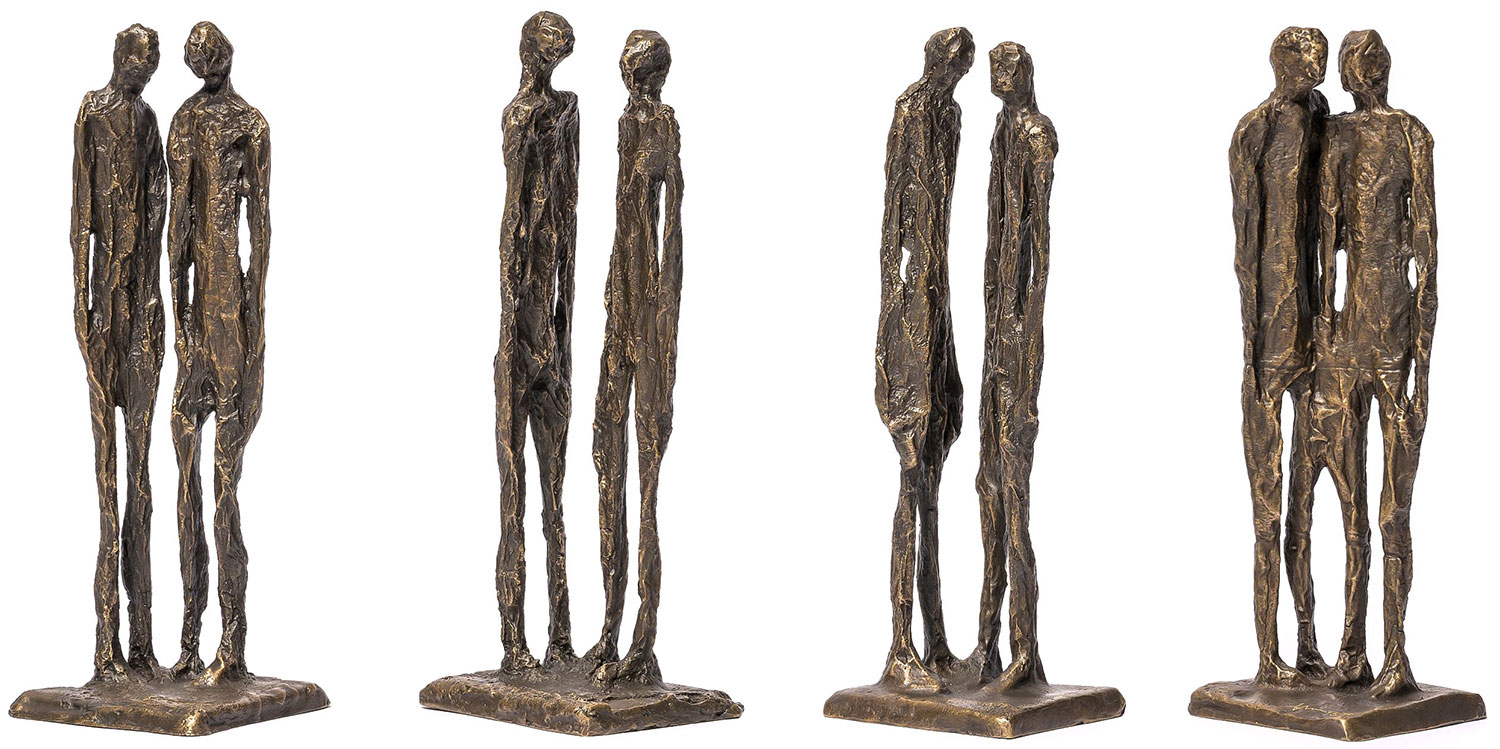 Ann Vrielinck: 4 Skulpturen 'To Reason' im Set, Bronze