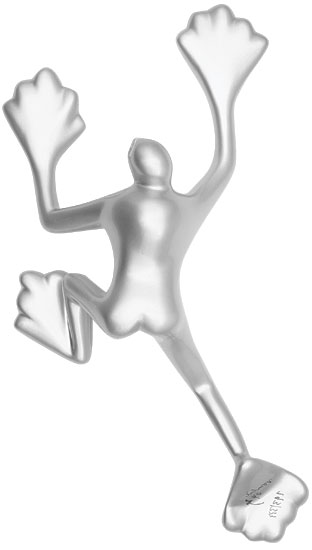 Rosalie: Wandskulptur 'Flossi VIII Silber'