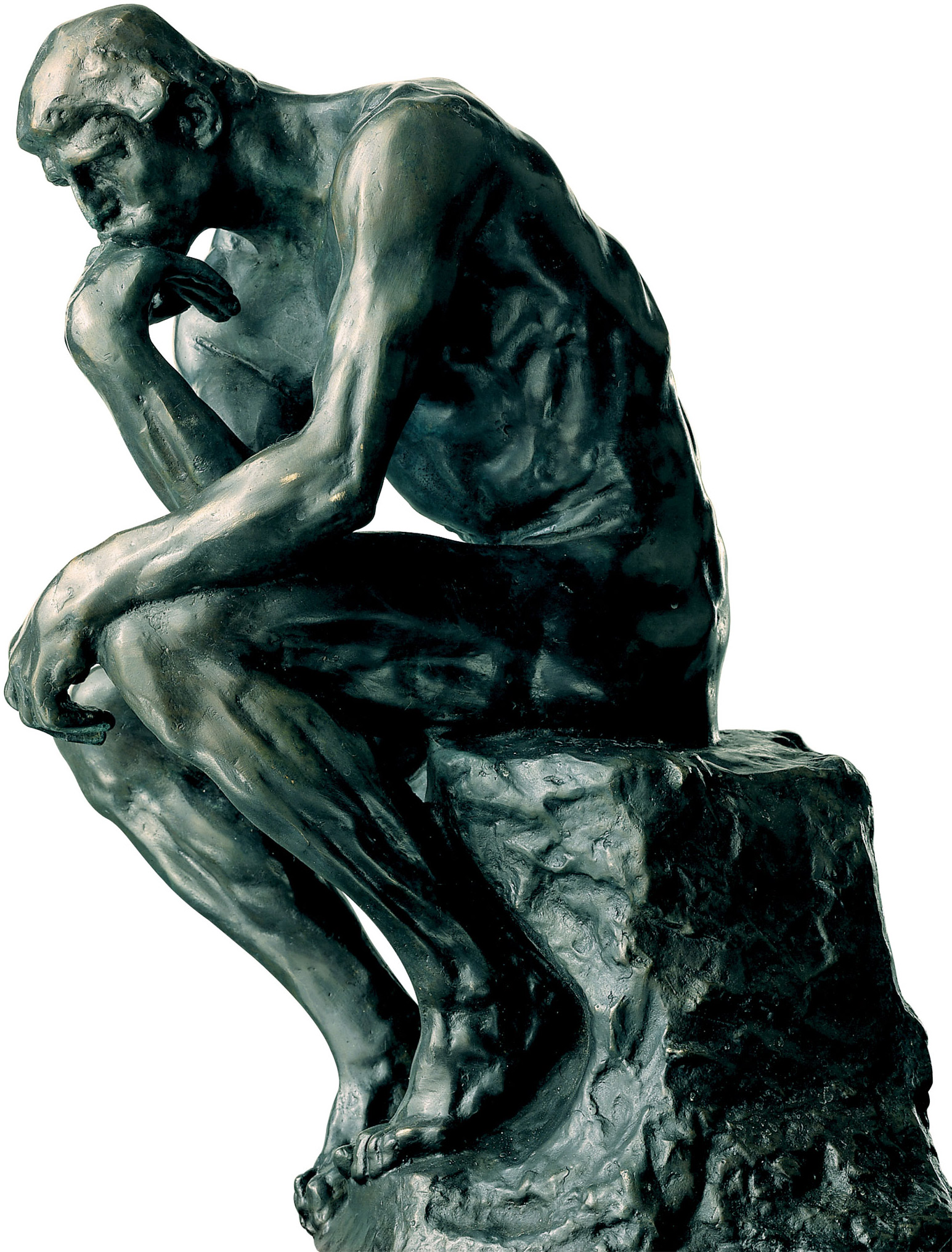 Auguste Rodin: Skulptur 'Der Denker' (26 cm), Kunstbronze