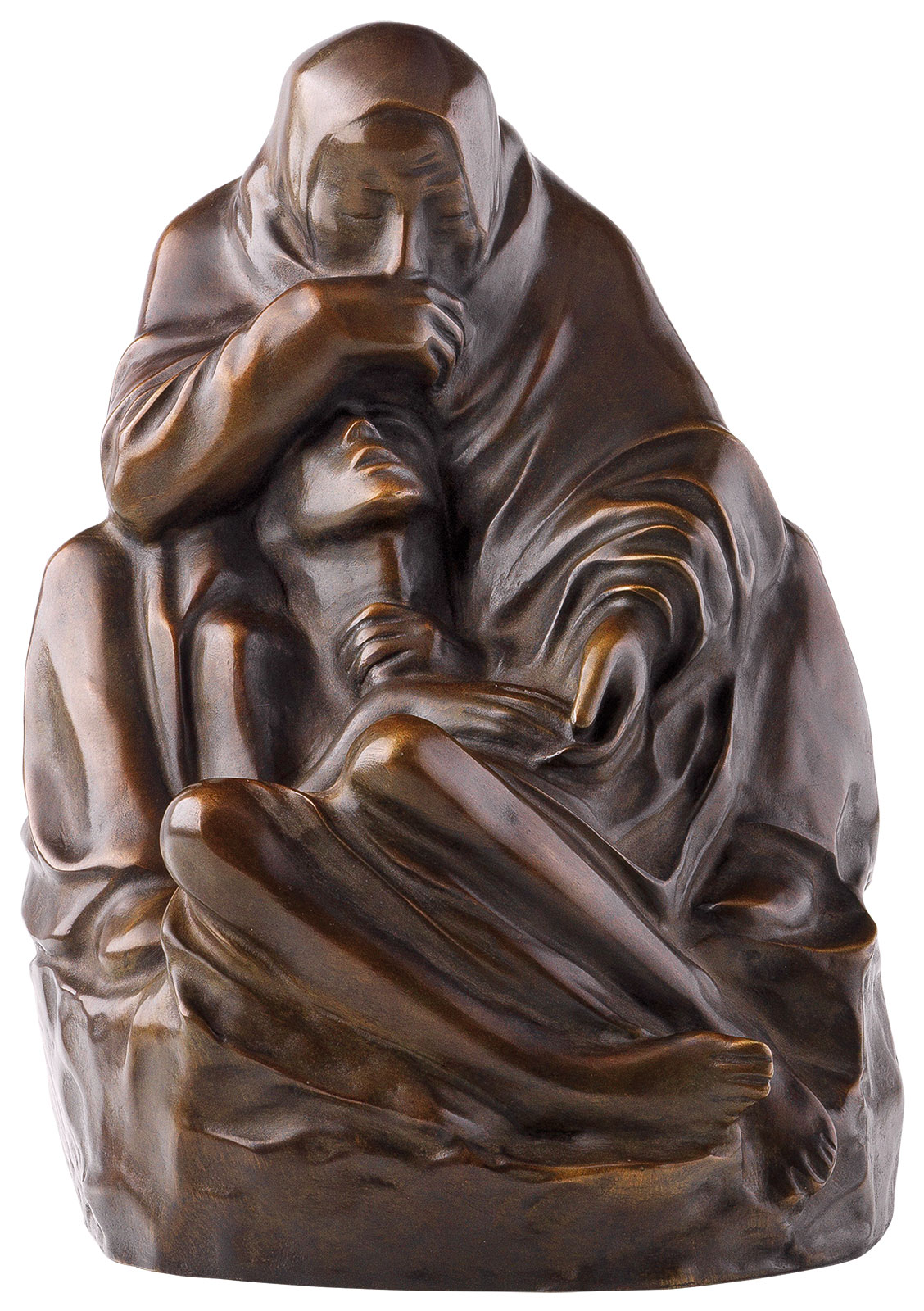 Käthe Kollwitz: Sculptuur 'Pietà' (1938/39), reductie in brons
