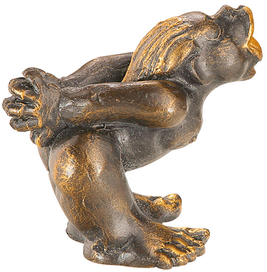 Hannes Glut: sculptuur 'Küsschen von ihr', kunstgieten