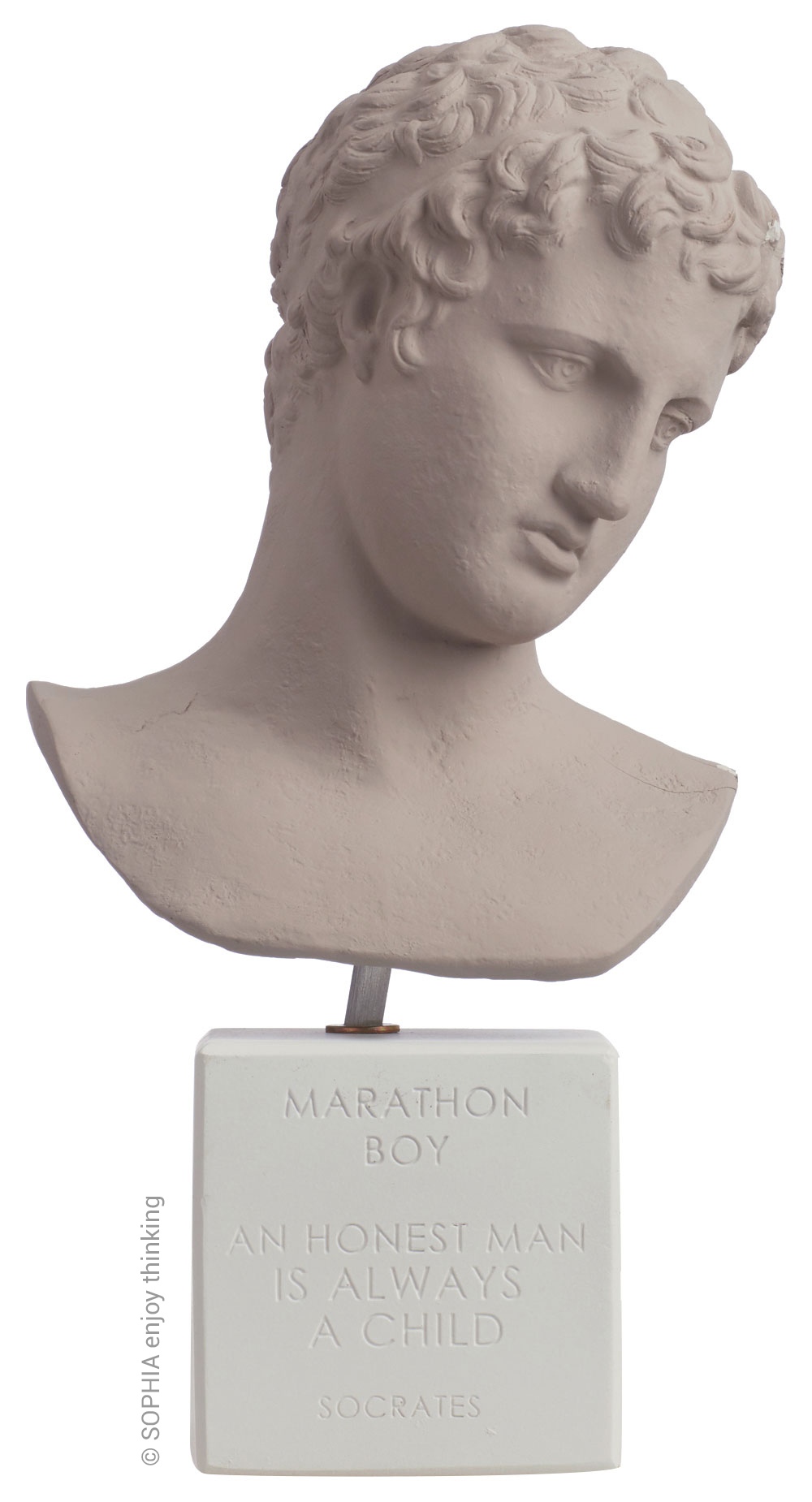 SOPHIA enjoy thinking: Büste 'Marathon Boy light grey'