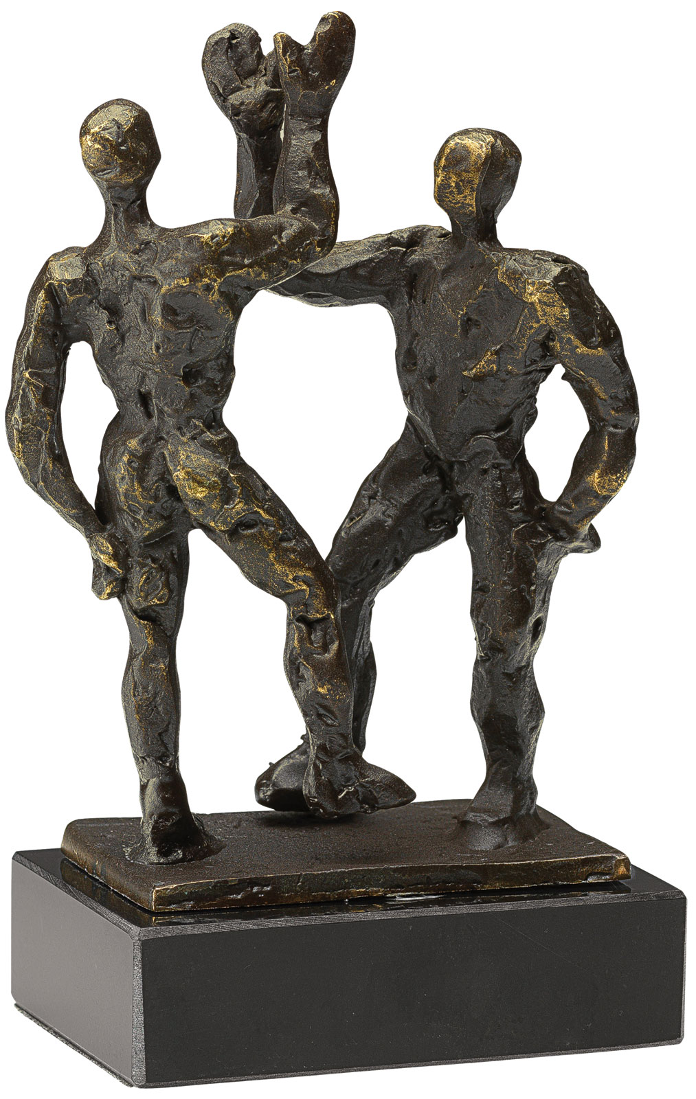 Gerard: Sculptuur 'Geef me de vijf'.