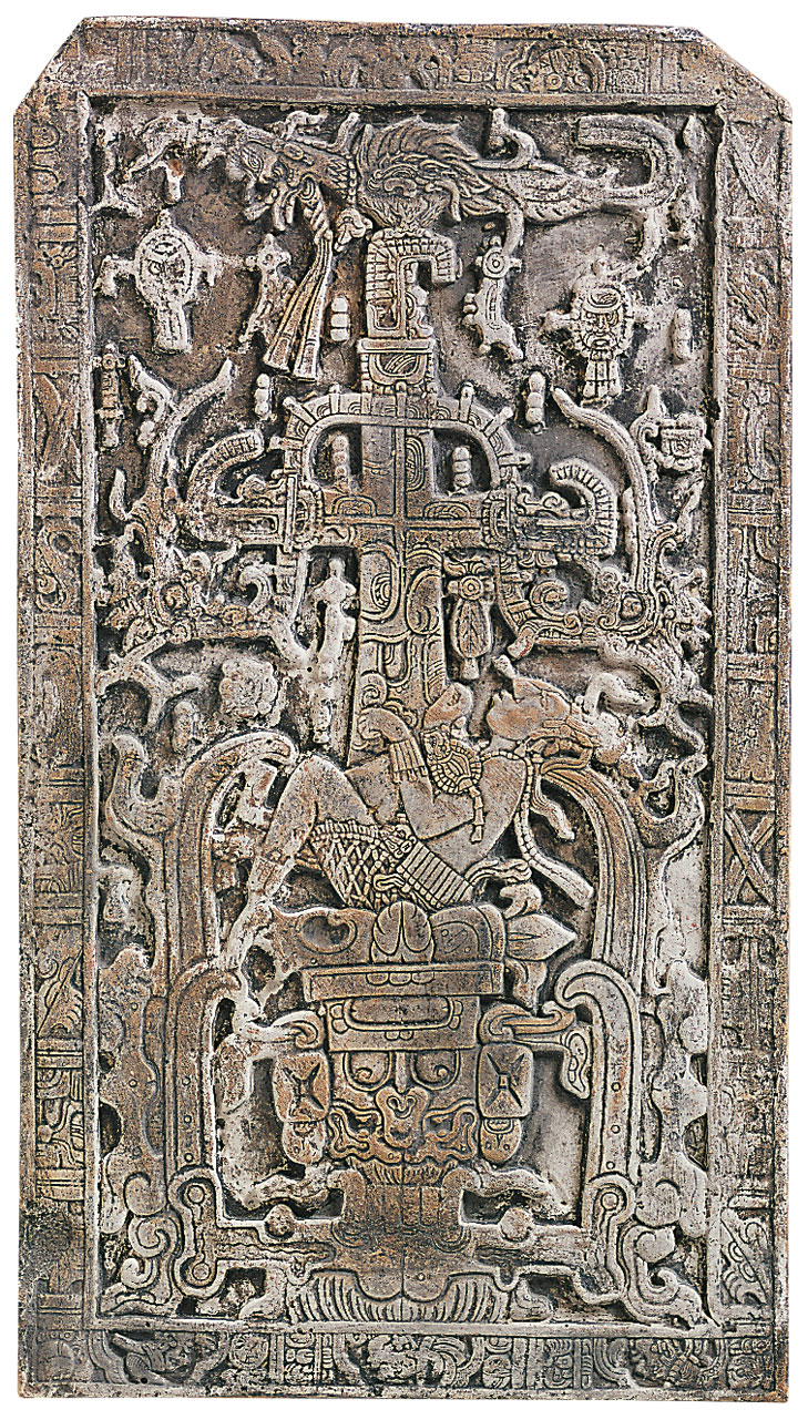 Replikat 'Platte von Palenque' (Reduktion), Kunstguss Replikat 'Platte von Palenque' (Reduktion), Kunstguss
