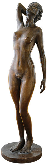 Serge Mangin : Sculpture 'Eva', bronze