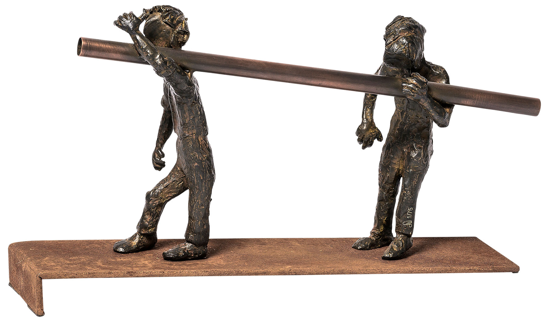 Freddy de Waele: Sculptuur 'Teamwork', brons