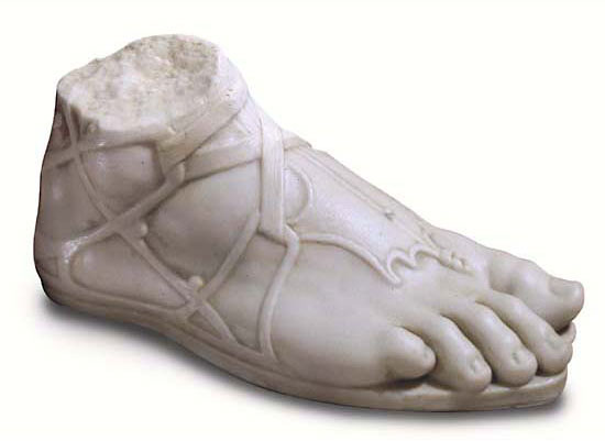 Der Fuß des Hermes