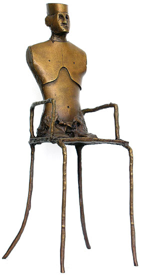 Paul Wunderlich: Skulptur 'Chairman II', Bronze