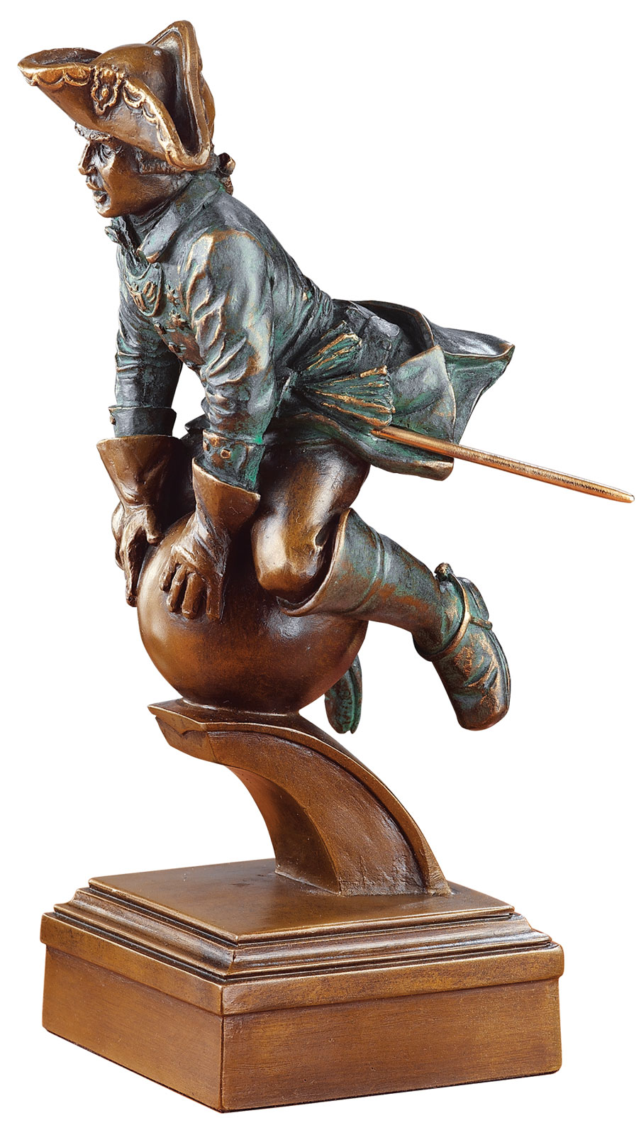 Jochen Bauer: sculptuur 'De rit met de kanonskogel', kunstgieten