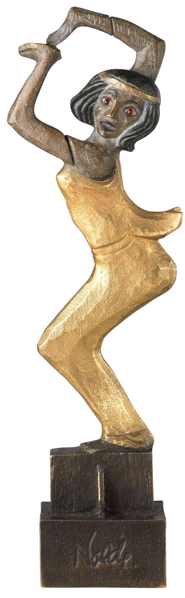 Emil Nolde : Sculpture 'Danseuse birmane' (1914), bronze partiellement doré