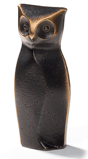 Raimund Schmelter: Skulptur 'Uhu', Bronze