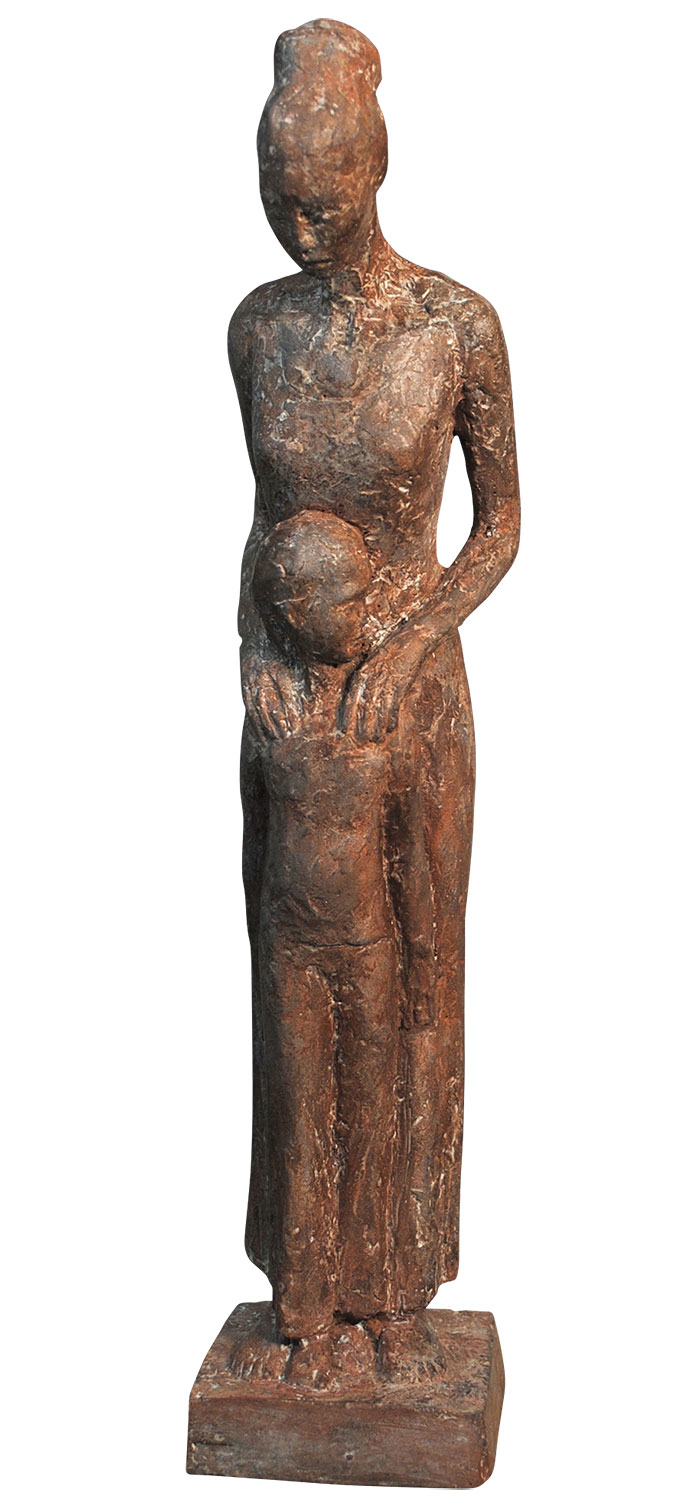 Angelika Kienberger: Skulptur 'Gemeinsam' (2012), Steinguss