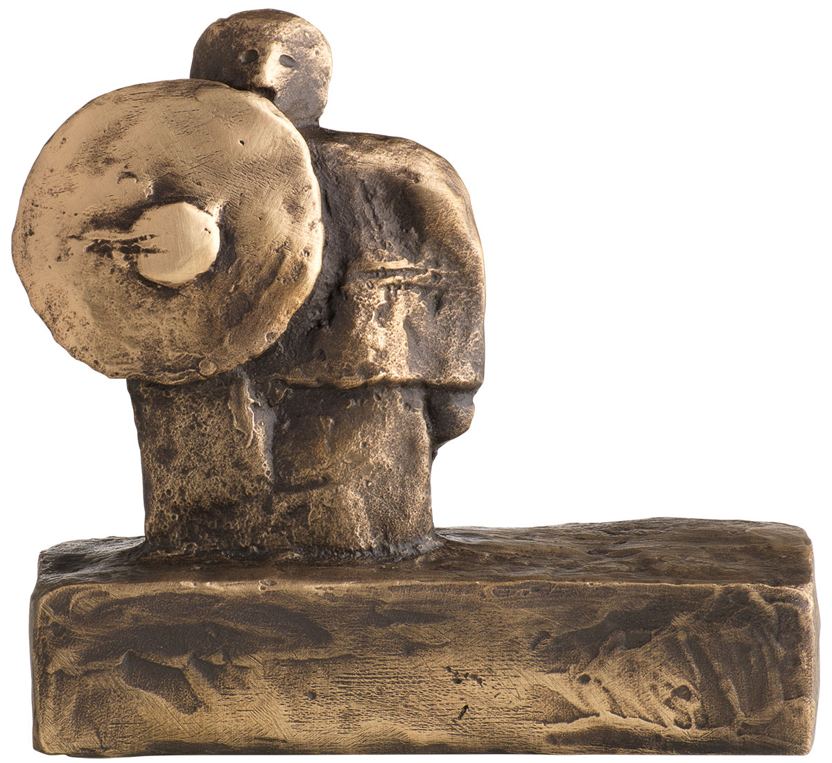 Christoph Fischer: Skulptur 'Wächter' (2023), Version Bronze braun