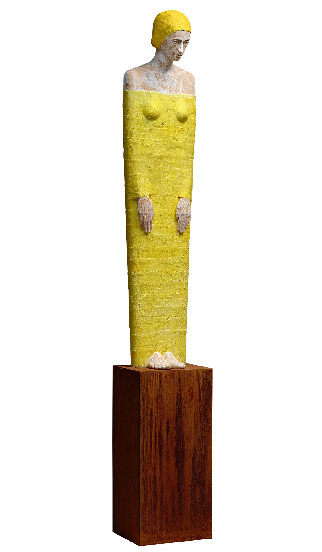 Eric Perathoner: Skulptur 'Ruhende' (Original / Unikat), Holz