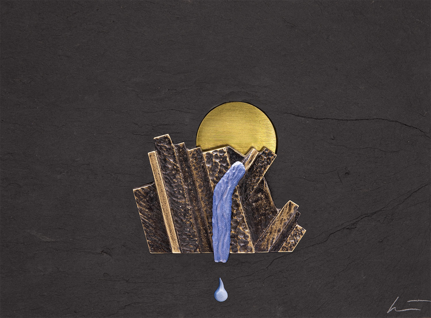 Klaus Börner: Wandobject 'Water
