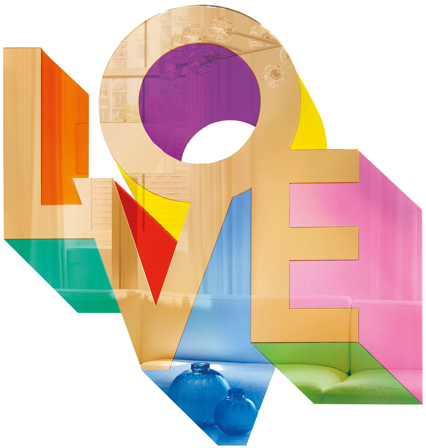 Yoni Alter: Wandskulptur 'Love Mirror' (2024)