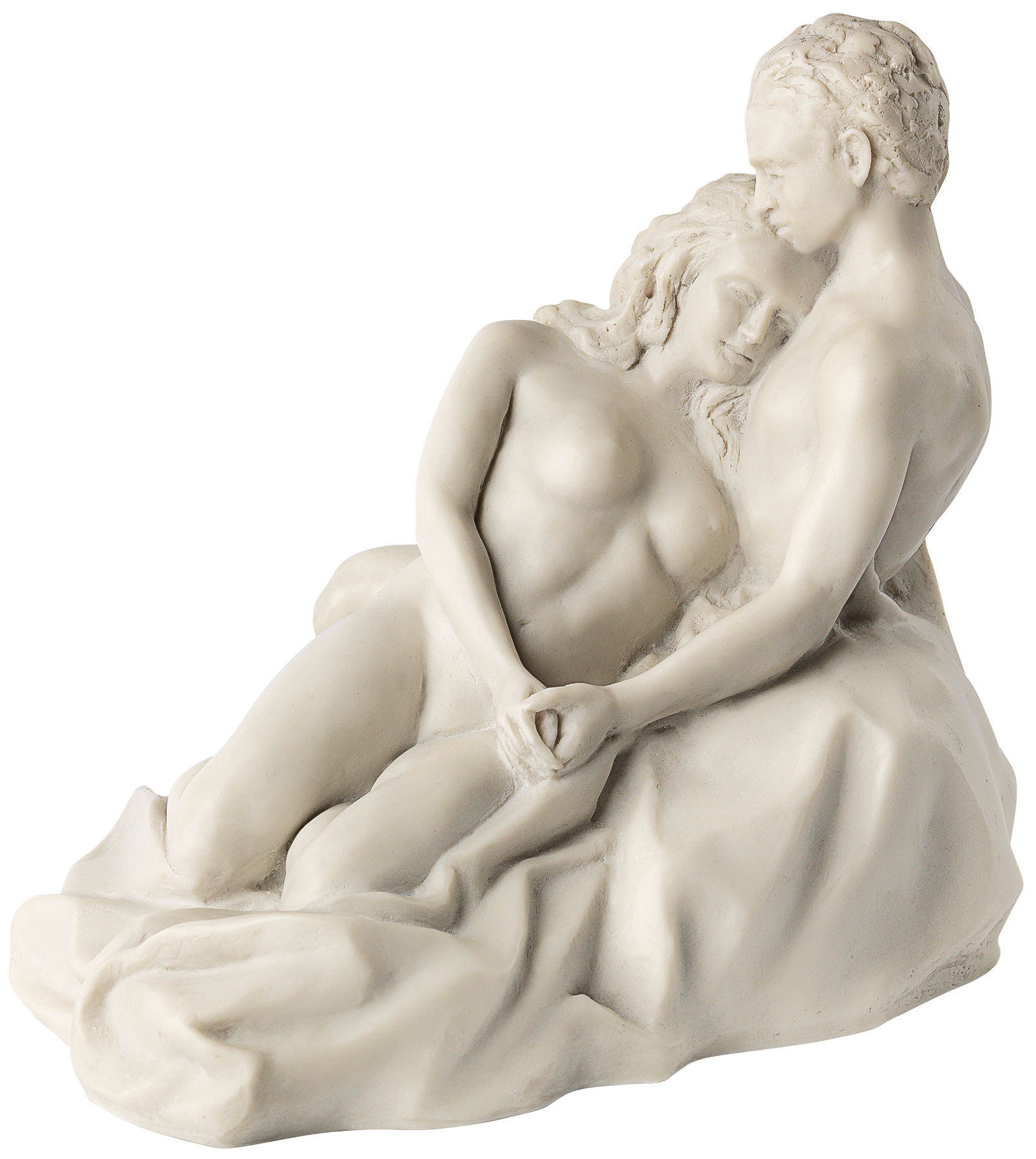 Kay: sculptuur 'Lovers' (2017), versie in kunstmarmer