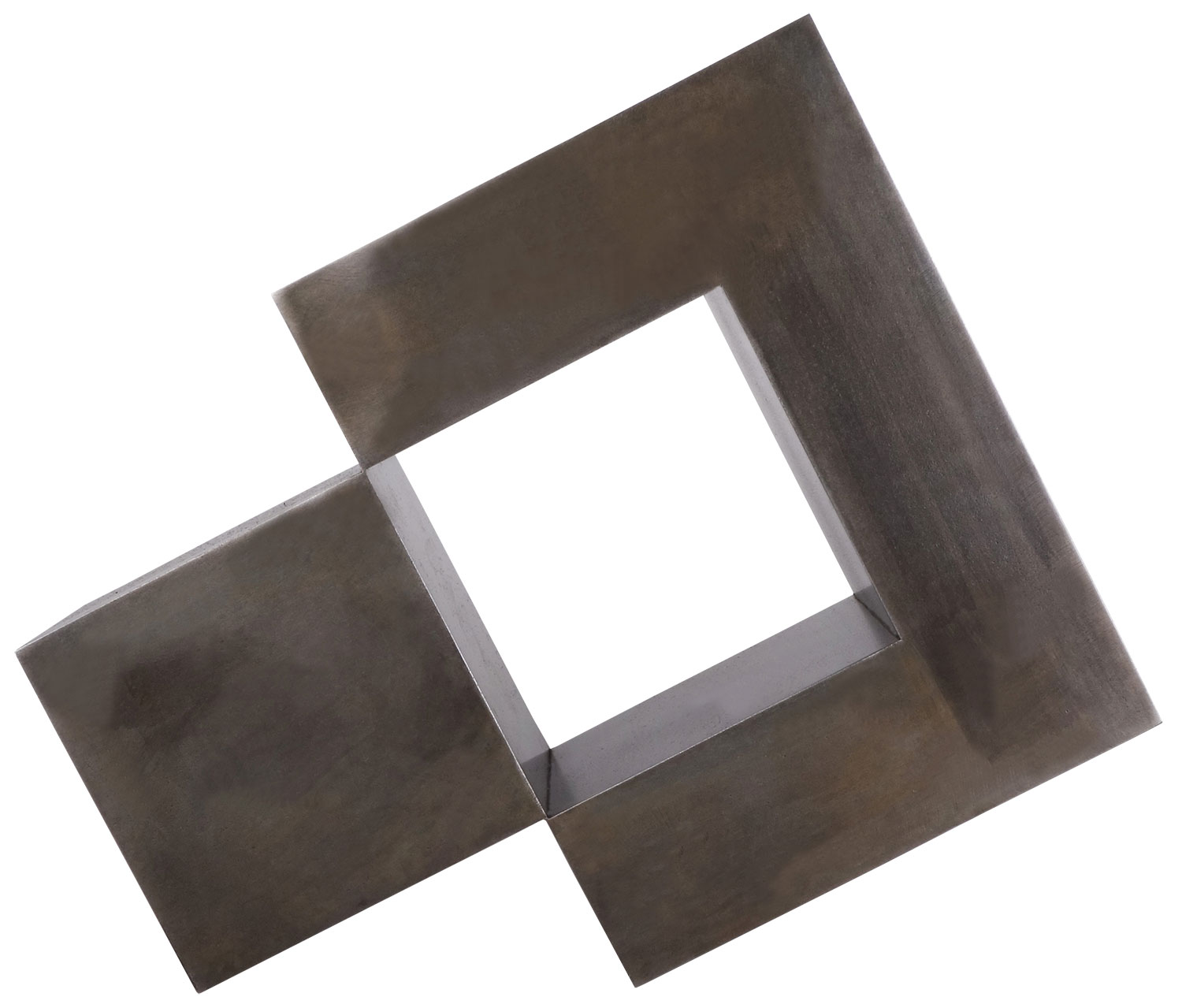 Stephan Siebers: Stahlskulptur 'ISOLATED CUBE' (2018)