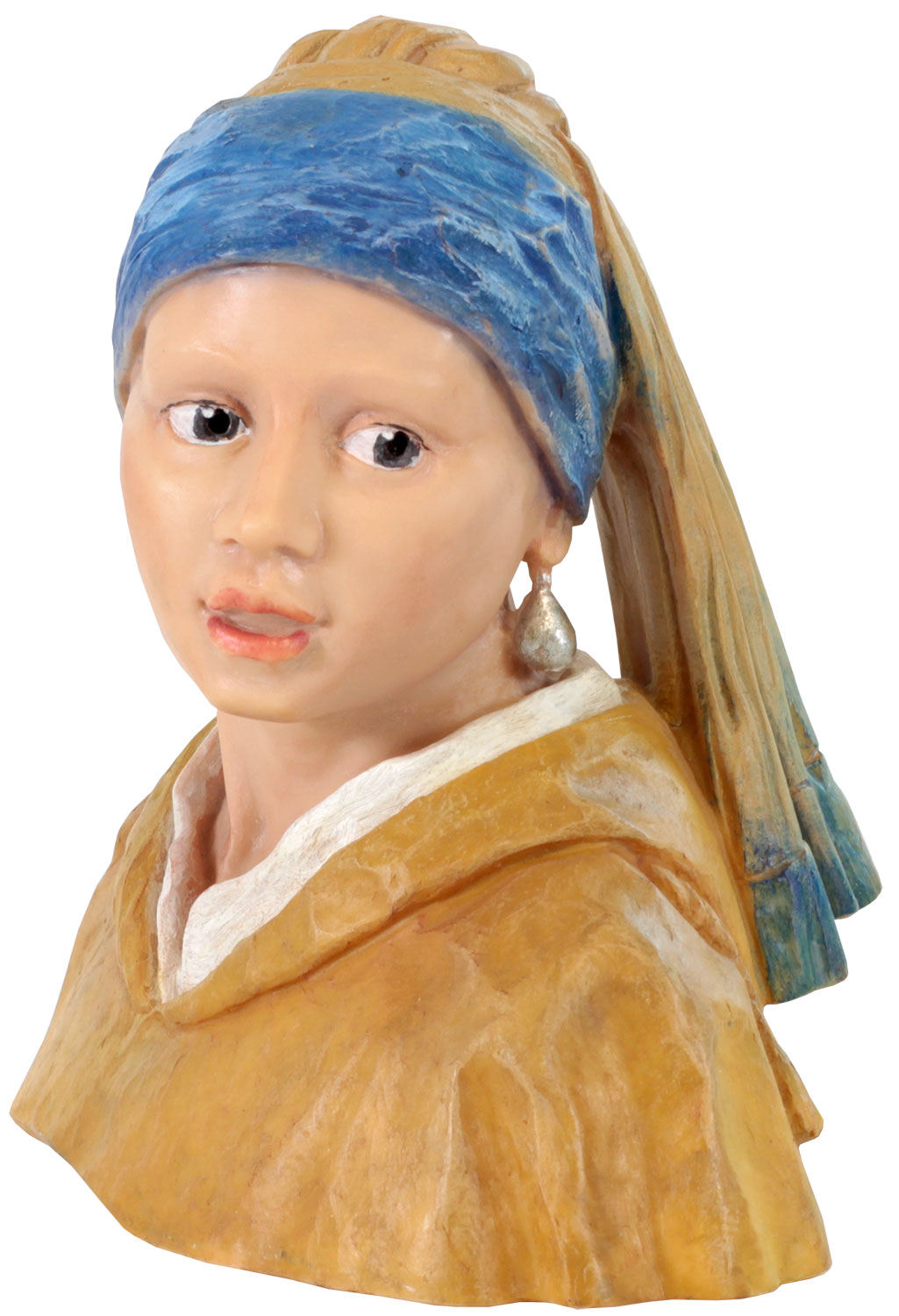 Tischskulptur 'Das Mädchen mit dem Perlenohrring', Kunstguss