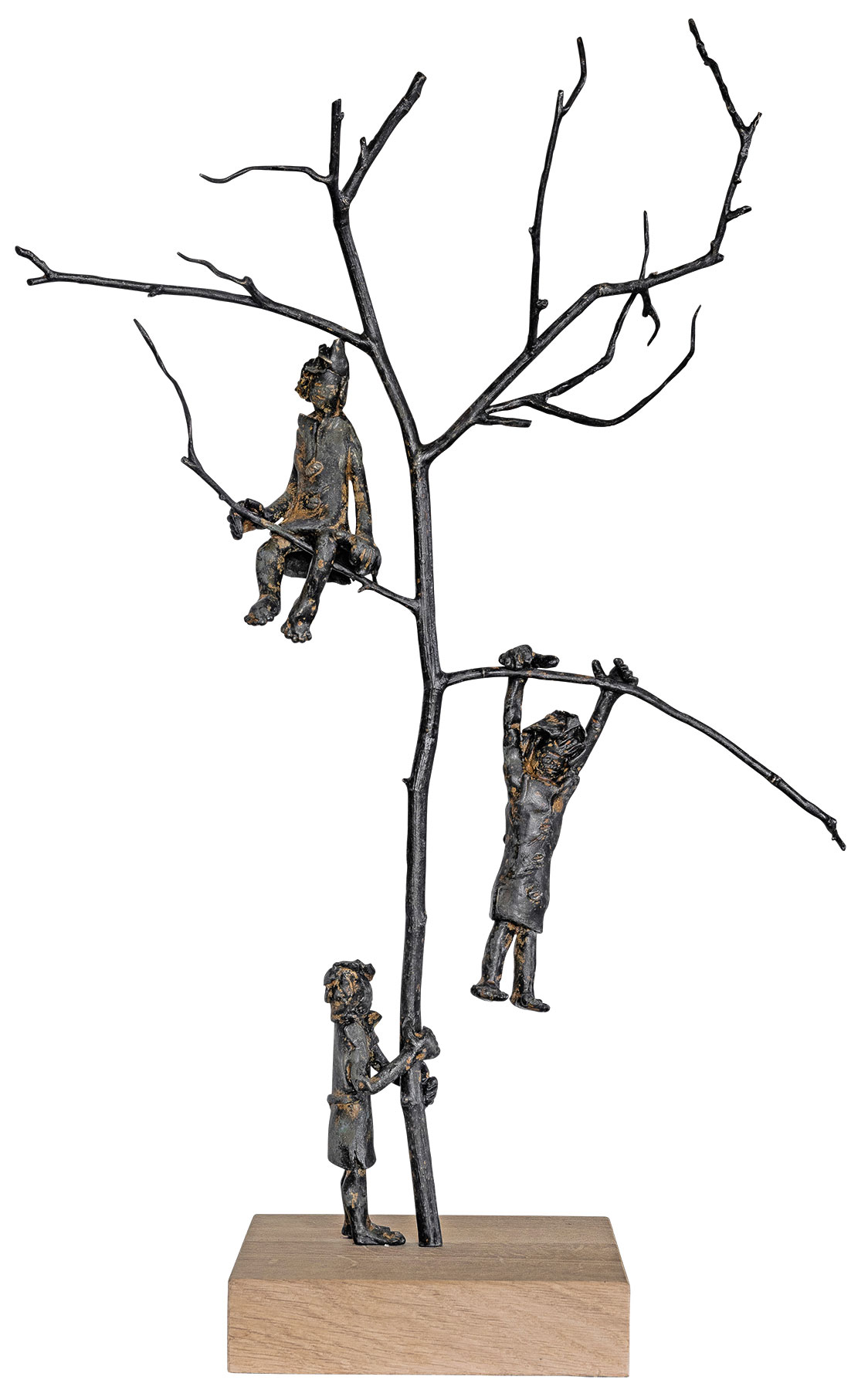 Freddy de Waele: Sculptuur 'Boom van Vreugde', brons