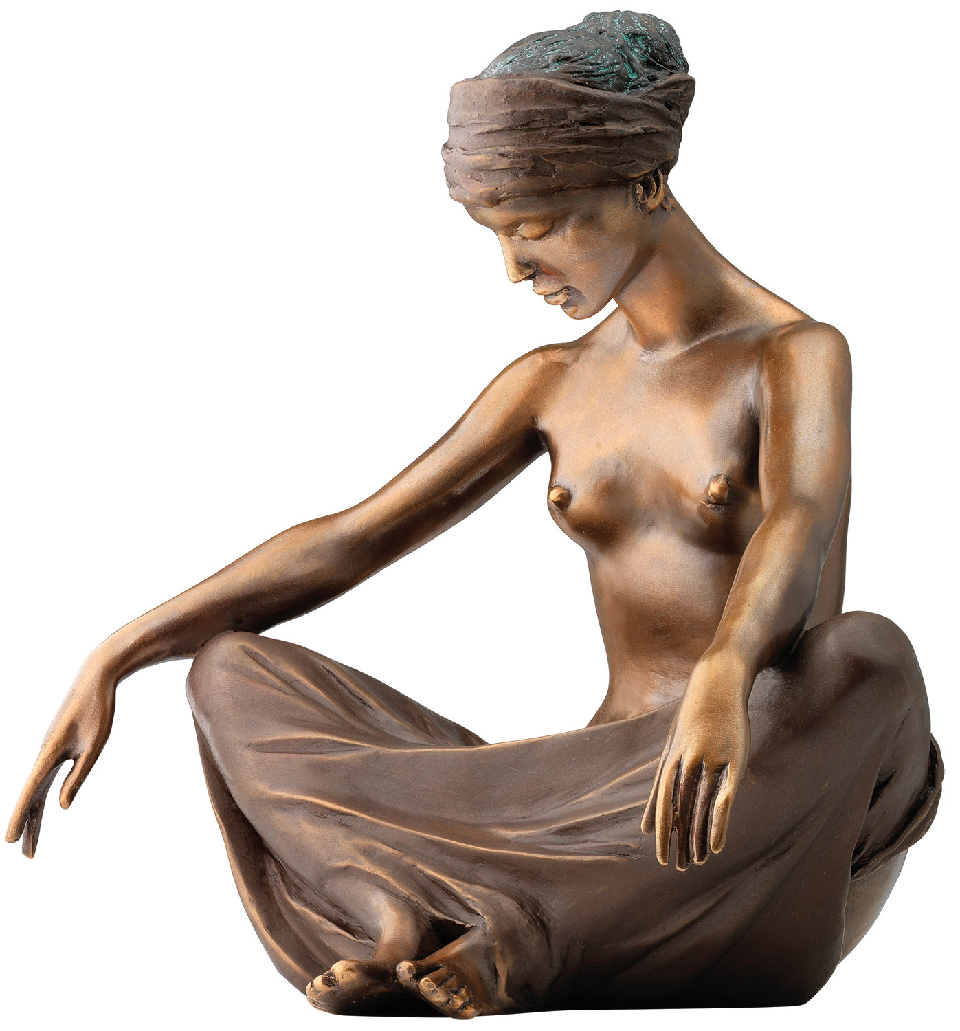 Erwin A. Schinzel : Sculpture 'Bruit de vagues', version en bronze