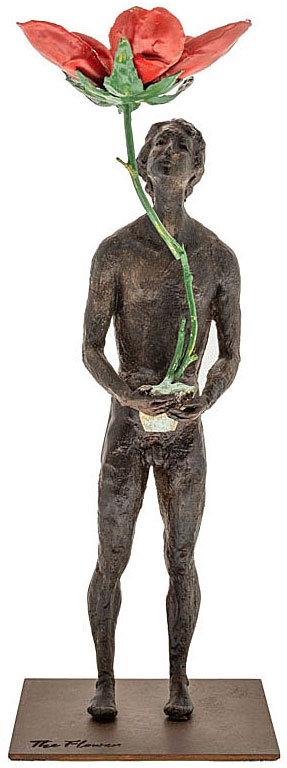 Raffaella Benetti: Skulptur 'Thoughts II - The Flower', Bronze