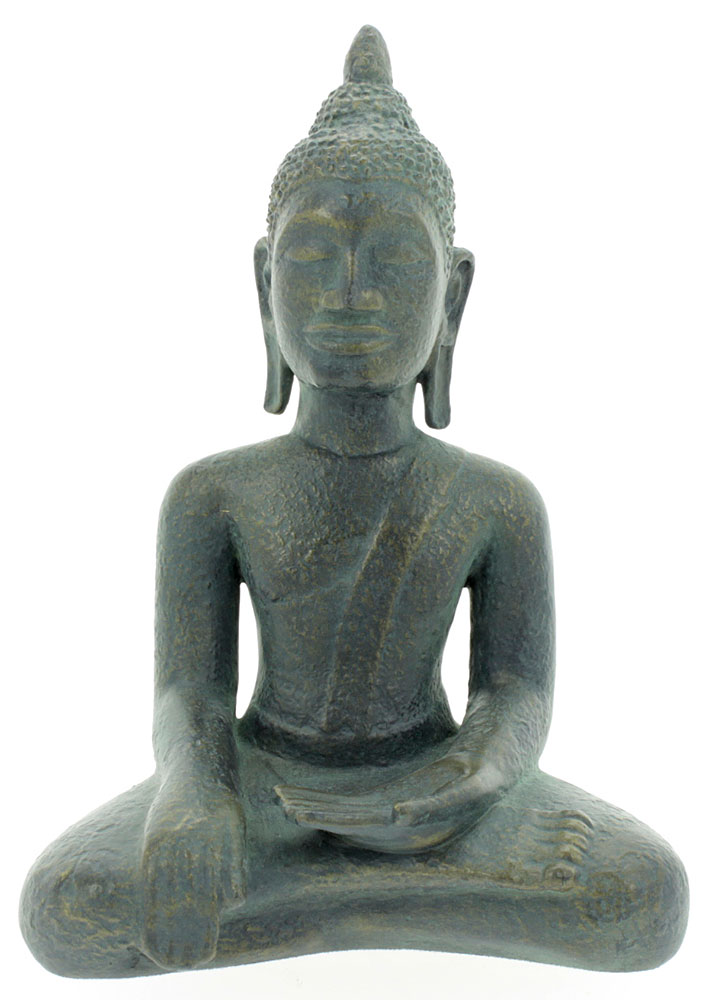 Sculpture 'Bouddha laotien', fonte d'art