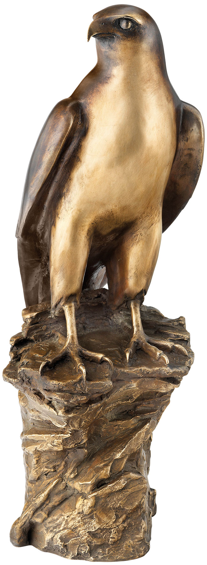 Erwin A. Schinzel : Sculpture 'Faucon crécerelle', bronze