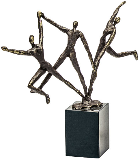 Gerard: sculptuur 'Dynamisch team