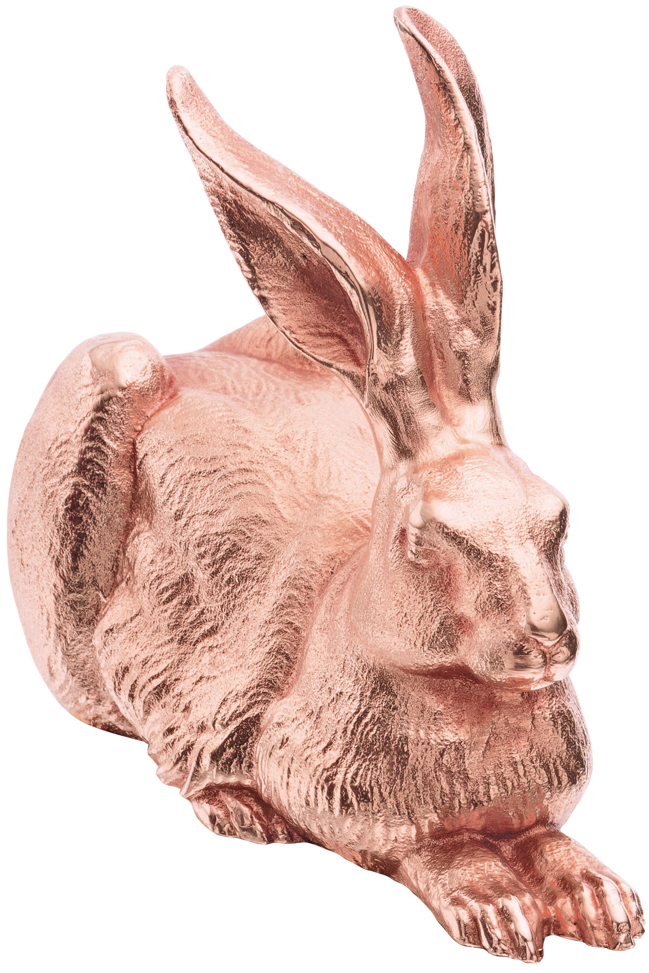 Ottmar Hörl: Skulptur 'Dürer-Hase' (2012), Version Zinn rosévergoldet